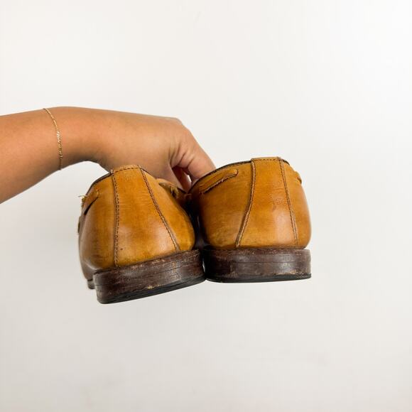 Allen Edmonds Grayson Tassel Loafers Tan Leather Shoes $425 - 9.5 main image 4